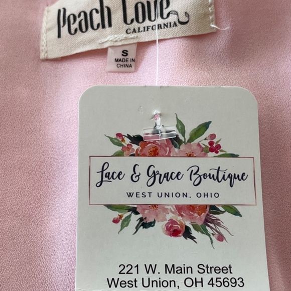 NWT Peach Love California Pink Fit & Flare Mini Dress S - Picture 10 of 12